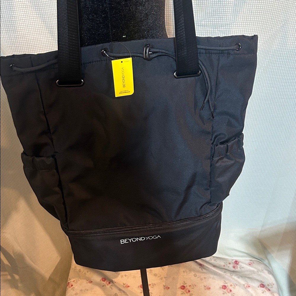 Beyond Yoga Black Duffel Bag-17”wide 18” tall